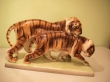 купить фарфоровую фигуру, фигура пара тигров, тигры фарфор,тигр керамика,  австрийская керамика (Austria Keramos Manufaktur ), фарфор Вена